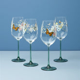Butterfly Meadow Wine Glasses, Set Of 4